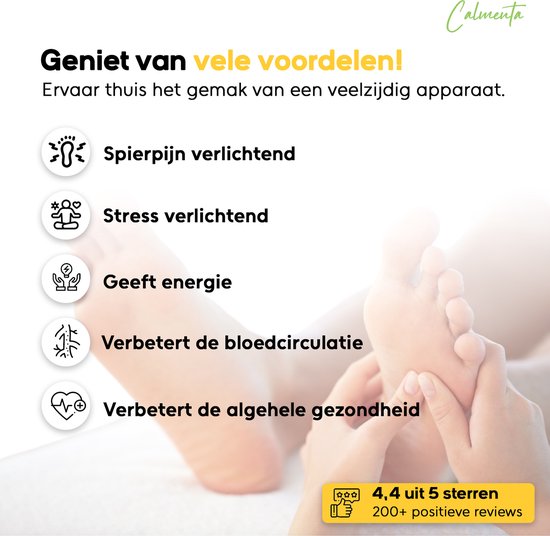 CALMENTA® - Bloedcirculatieapparaat - Voor Benen, Voeten en Rug - Voetmassage Apparaat Bloedsomloop - Beentrainer - Trilplaat - Massage apparaat - Neuropathie - Bloedcirculatie apparaat