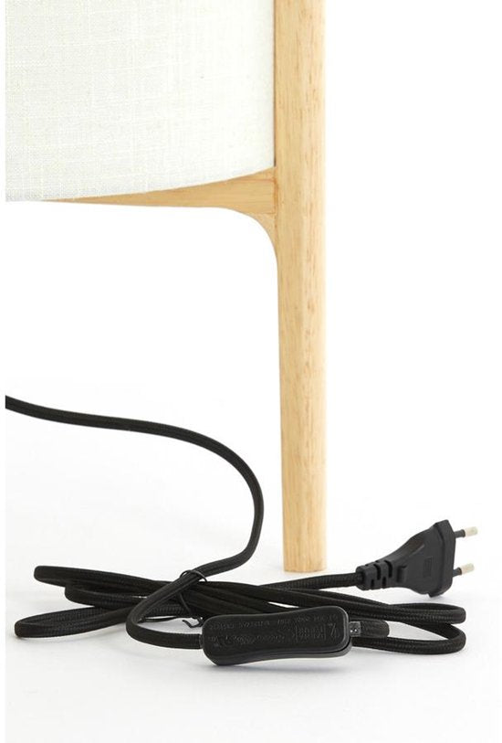 Light & Living Tafellamp Bruin - Hout - Ø28 x 44 cm - E27