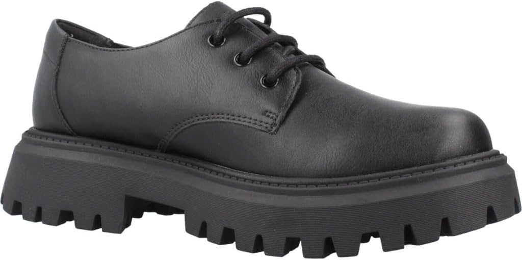 Geox J Maquinnens Girl Uniform Jurk Schoenen Zwart - Maat 41 EU - Ademende Derby Instapschoenen
