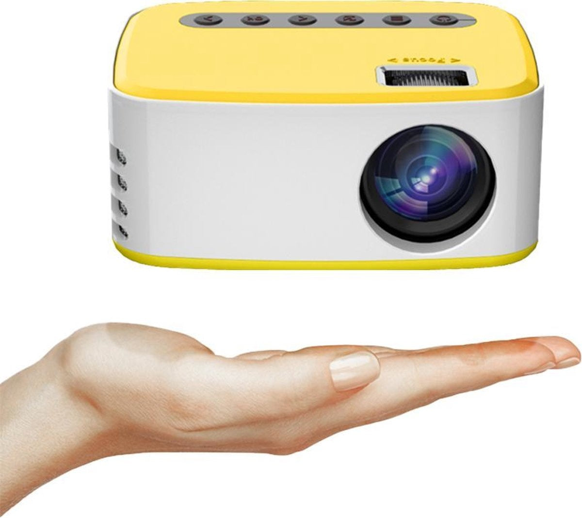 Fuegobird - Upgrade Smart Mini Beamer - Mini Beamer Projector - Pocket Beamer - USB - AV - Laptop - Smartphone