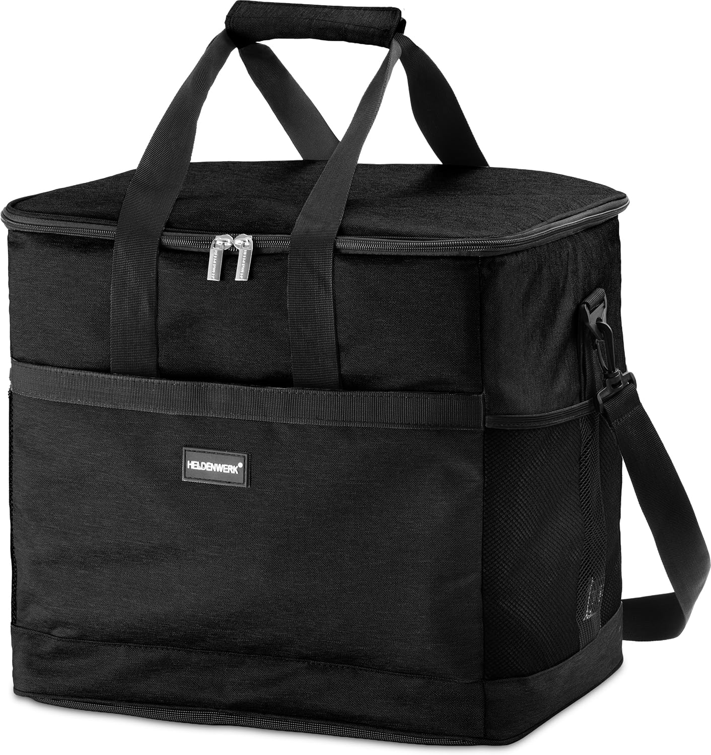 Heldenwerk Koeltas - 40L- 12 uur - 7 compartimenten - Zwart