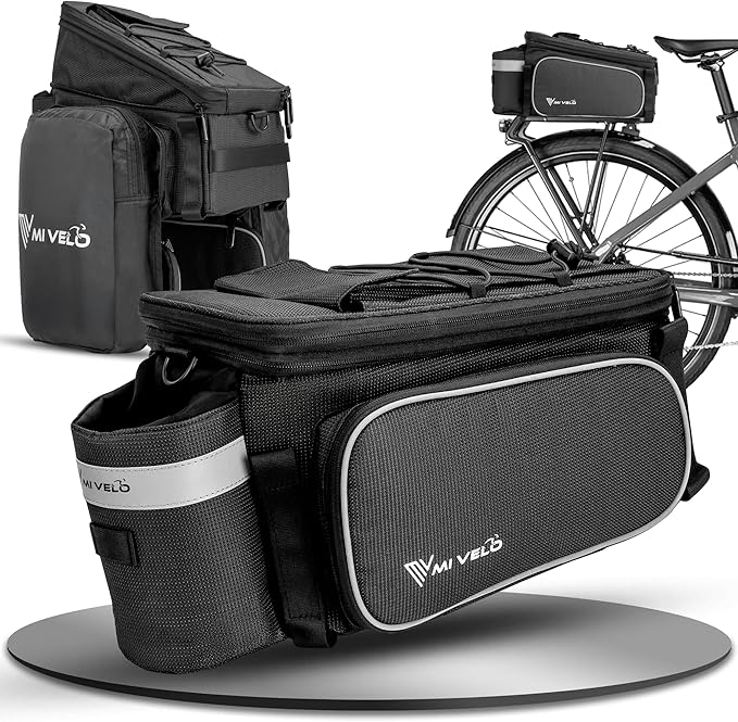 MIVELO Fietstas – Waterdicht & Reflecterend – 20 liter – Zwart Reflecterend
