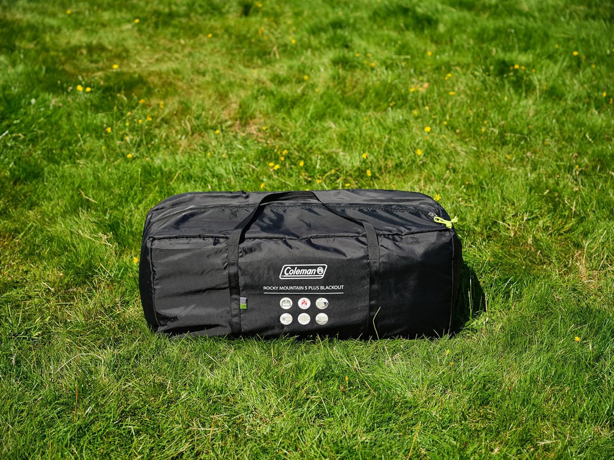Coleman Rocky Mountain 5 Blackout familietent - 480x310x195 cm - groen/grijs – tunneltent voor 5 personen