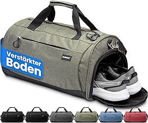 Heldenwerk Sporttas - Schoenvak - 50L - 58x31x31cm - Groen