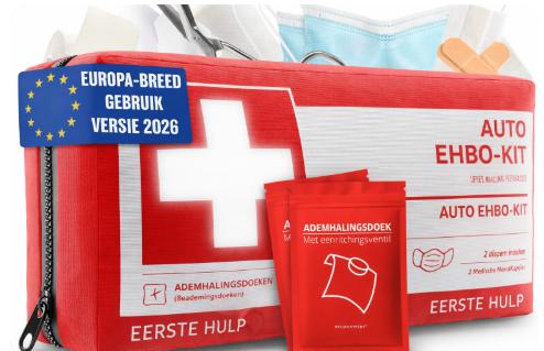 Heldenwerk Auto Verbandtas – DIN 13164:2022 – Europees Goedgekeurde EHBO-set voor Auto’s