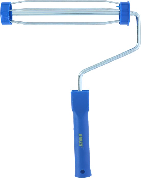 Kinzo 8-delige Verfrollerset - 1 Beugel - 4 Rollers - 3 Kwasten