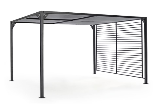 Bizotto Pergola Noah - Met Schuifdak - 300 x 360 x 210 cm - Aluminium Frame - Antraciet