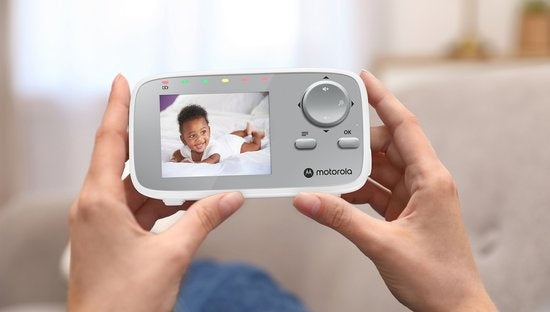 Motorola Nursery Babyfoon - VM482 - Baby Monitor met Camera - Infrarood Nachtvisie - Digitale Zoom - Temperatuurbewaking - Wit
