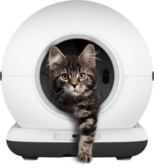 Automatische Kattenbak - Zelfreinigende Kattenbak - Inclusief App - Met kattenbakmat en 3 rollen opvangzakjes - 82L XXL- Zedar K1200