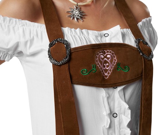 Dressforfun Lederhose Walchensee L - verkleedkleding kostuum halloween verkleden feestkleding carnavalskleding carnaval feestkledij partykleding - 302822