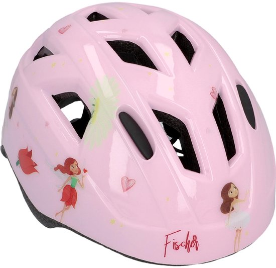 FISCHER FAHRRAD Plus Princess XS/S Kinderhelm Roze Confectiemaat: XS/S Hoofdomvang: 48-54 cm