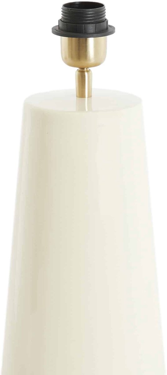 Yelos Lampvoet Ø18x43 cm - Mat Crème - Tijdloos en Stijlvol Design