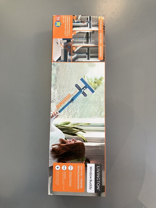 Livington Window Buddy - Raamreiniger - Raamreiniger met telescoopstang - Raamwisser - Raamtrekker - Douchewisser - Zonnepaneelreiniger vertaler