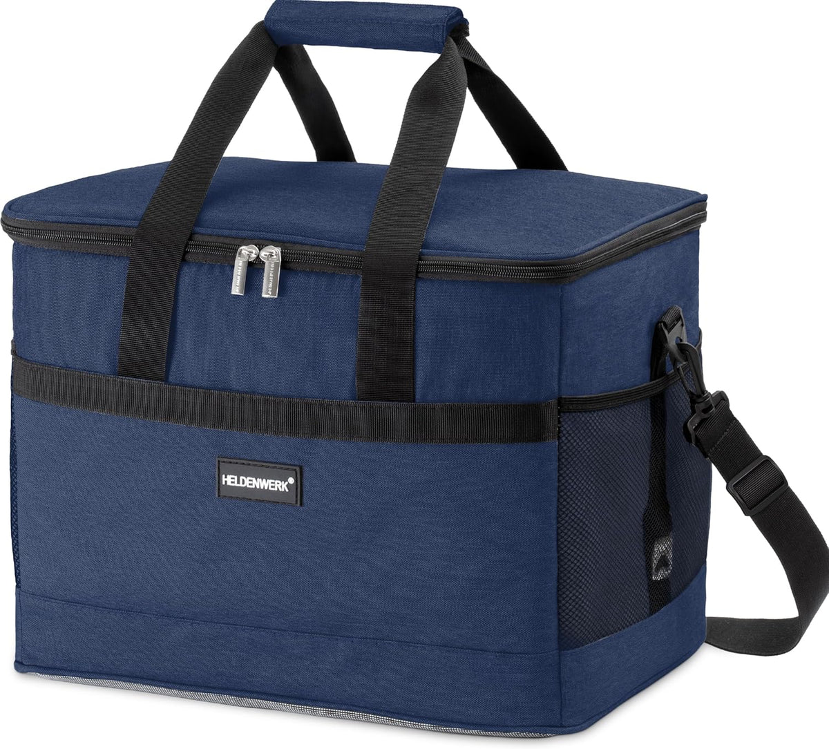 Heldenwerk Koeltas - 30L - 12 uur - 7 compartimenten - Navy blue