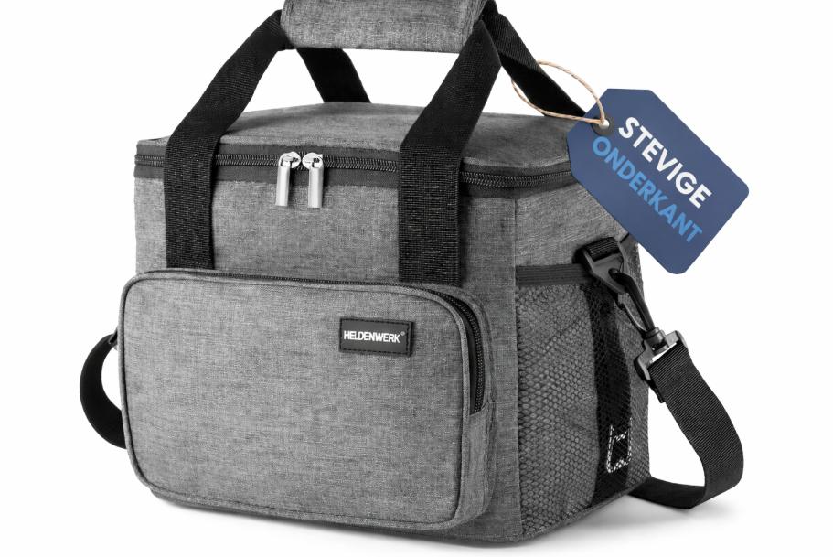 HELDENWERK Koeltas Klein & Opvouwbaar 10 L – Geïsoleerde Lunchtas voor Eten & Drank – Waterdicht & Lekvrij – Picknicktas, Koelbox, Brunch- en Ontbijttas