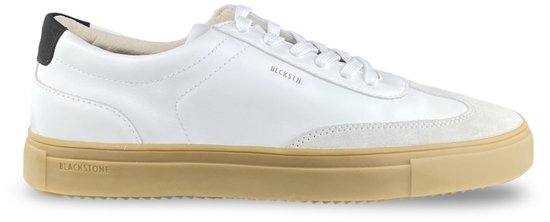 Blackstone SLATE HARPER - DG516 Wit Zwart - Sneaker (laag) - Heren - Wit - Maat: 45
