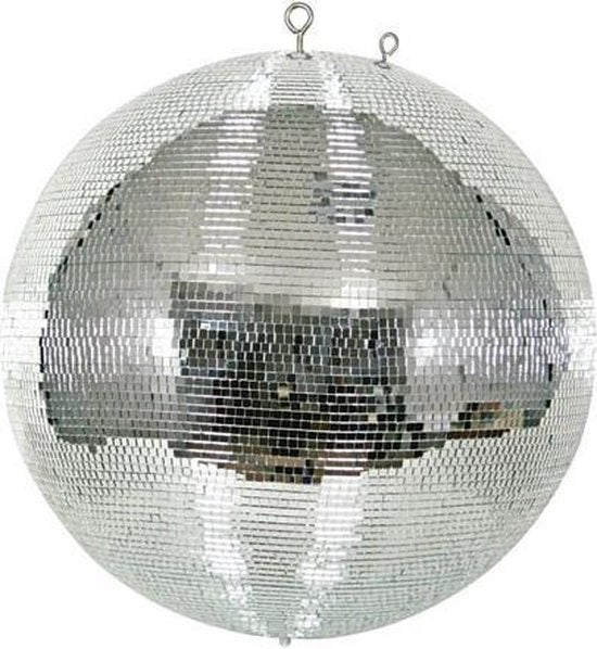 HQ-Power Disco spiegelbol Ø 50 cm, spectaculaire lichteffecten voor feestjes, veilig ophangsysteem en facetglas, dansvloer accessoire voor disco en meer