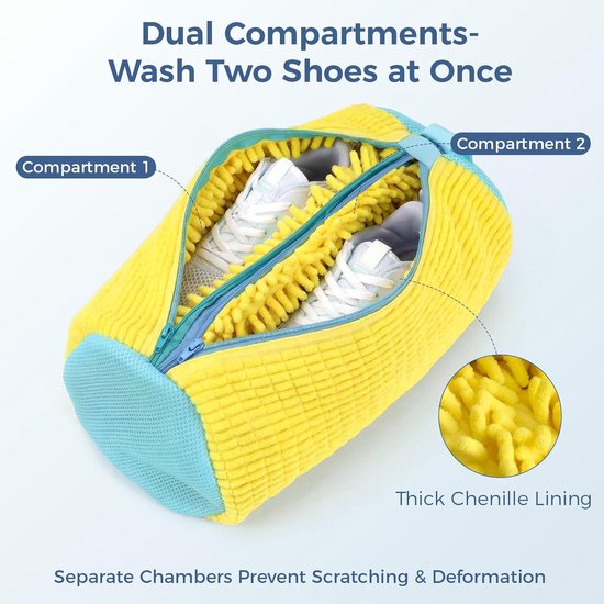 Dubbele Wasmachine Schoenwaszak - Bescherm Uw Schoenen!