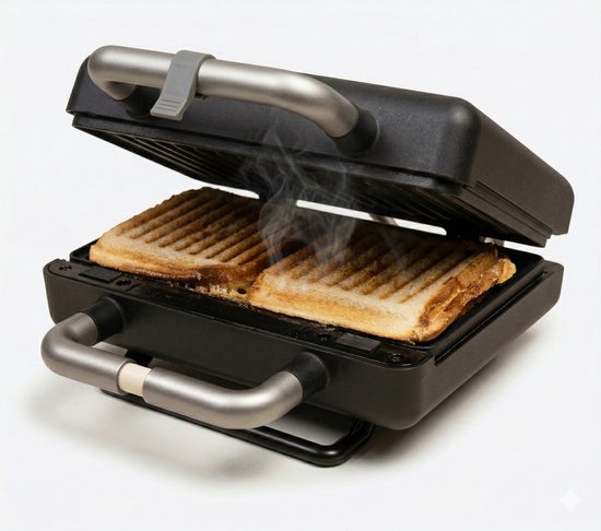 Gadgy Premium Tosti Apparaat voor 2 Tosti's – Zwart - 3-in-1 Grill, Tosti- & Wafelmaker - Verwisselbare Platen - 600W - Extra Krachtig - 2x Brusselse Wafel - Croque Monsieur