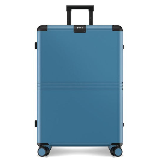 ONYX Hybrid Pro Check-in Koffer Large 100 Liter - Gerecycled Polycarbonaat en Ritsloos Design - Reiskoffer met TSA-slot en Spinner wielen - Lichtgewicht Trolley met Laptopvak - Glacier Blue
