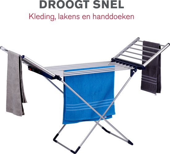 Dirt Devil Elektrisch droogrek - 230W - 45-55 ºC - Waterbestendig - 147x54x94 cm