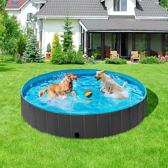 Yaheetech Opvouwbaar Hondenzwembad Ø100/120/140/160 x 30 cm - PVC - Antislip