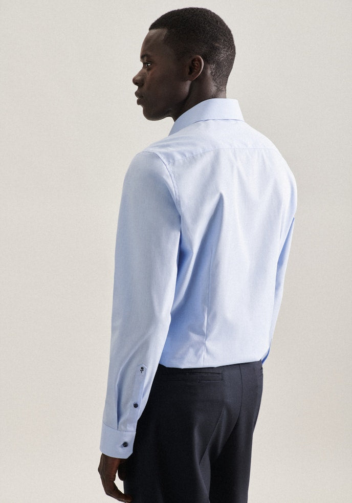 Seidensticker Business Hemd Slim - maat 41 - Blauw