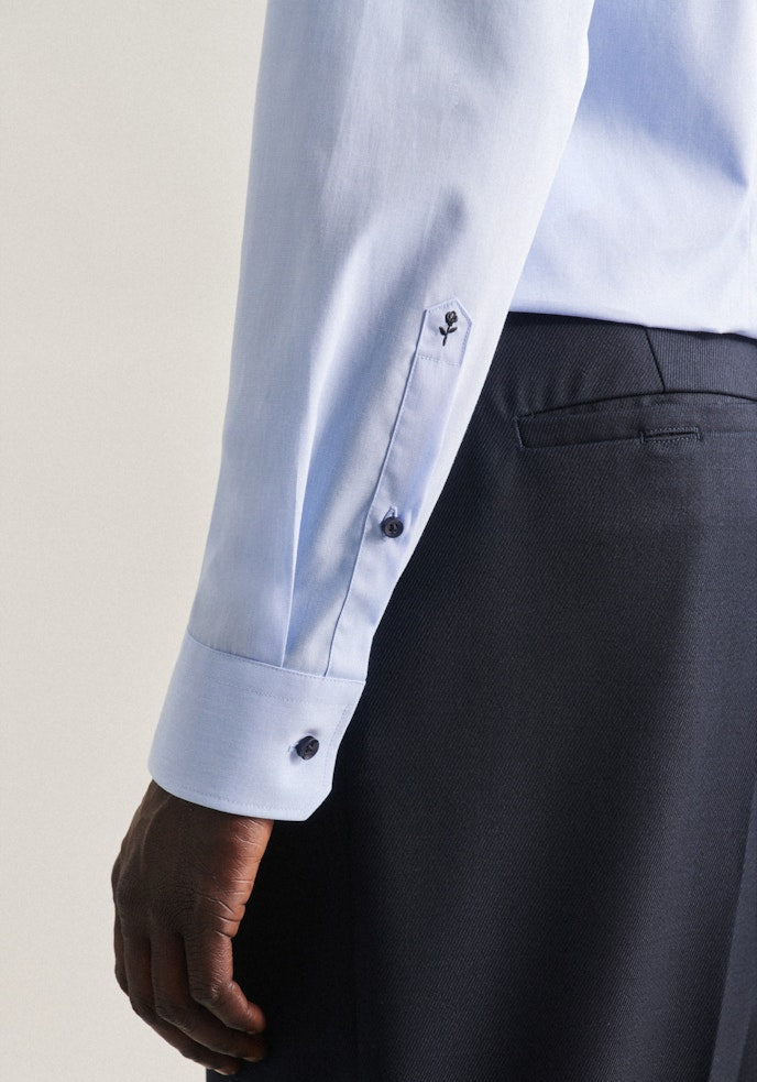 Seidensticker Business Hemd Slim - maat 41 - Blauw