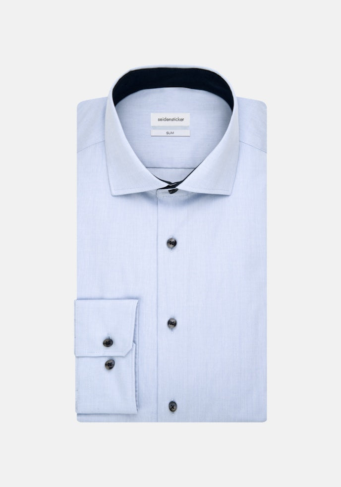 Seidensticker Business Hemd Slim - maat 41 - Blauw