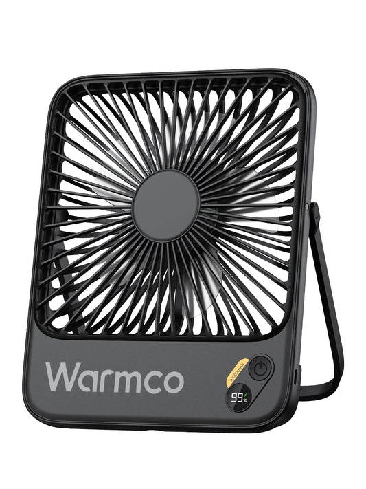 Warmco D3 draagbare ventilator - 7 inch - 10000 mAh