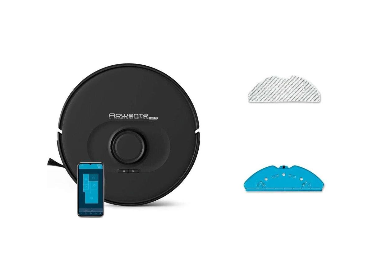 Rowenta X-Plorer Robotstofzuiger - LaserSmart Navigatie - Dweilfunctie - 342 mm Diameter Zilver