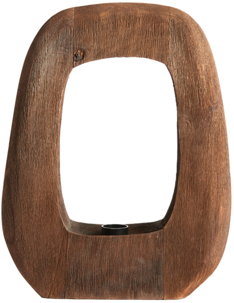 Light & Living Tafellamp Kelafó 33x10x40 cm - Hout Chocola Bruin - Warm en Natuurlijk Design
