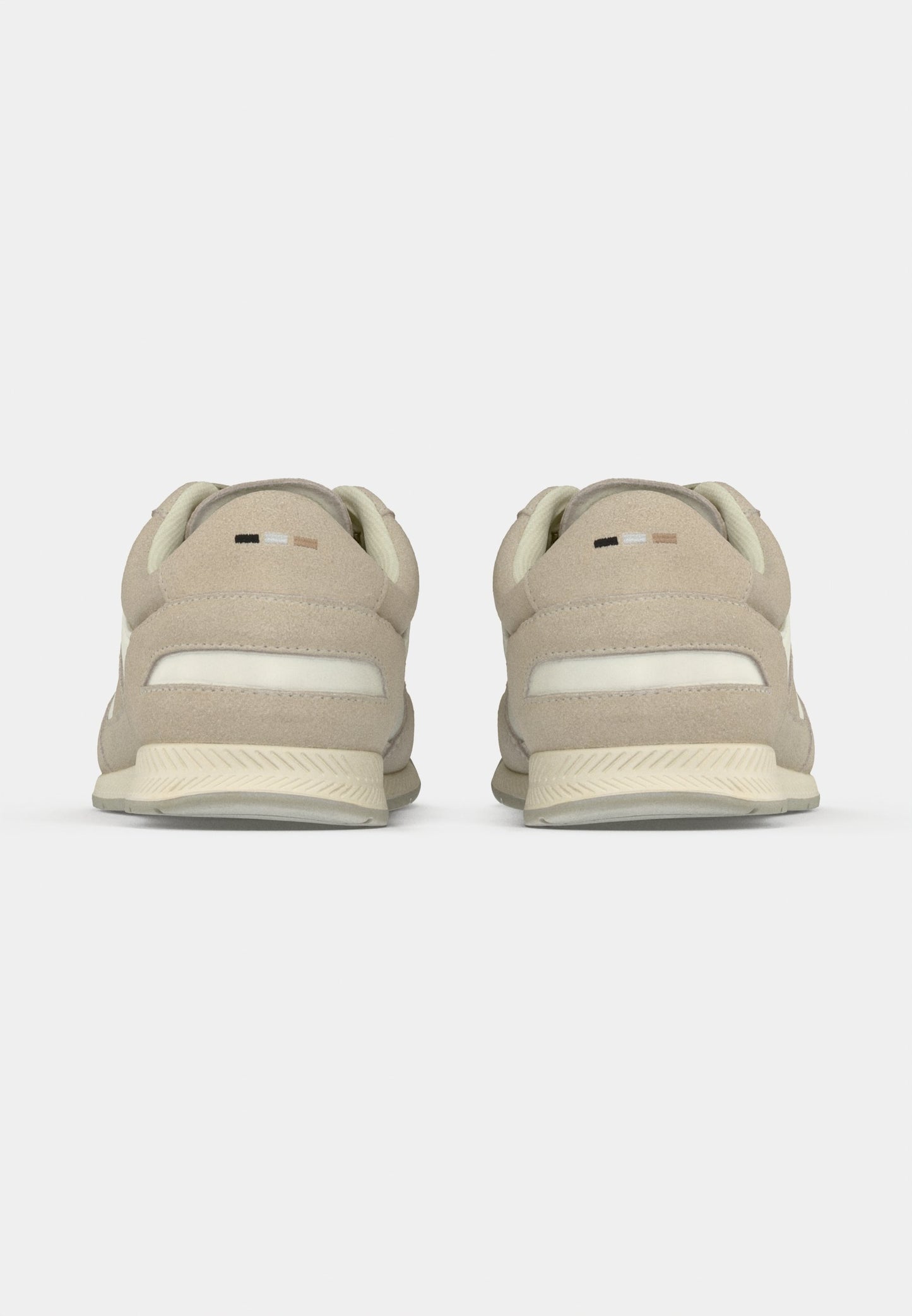 BOSS NITAN Sneakers – Leer & Textiel – Open Beige