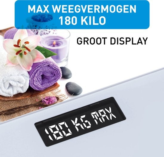 Grundig Personenweegschaal - Digitale Weegschaal - 50 Gr Nauwkeurig - tot 180 KG
