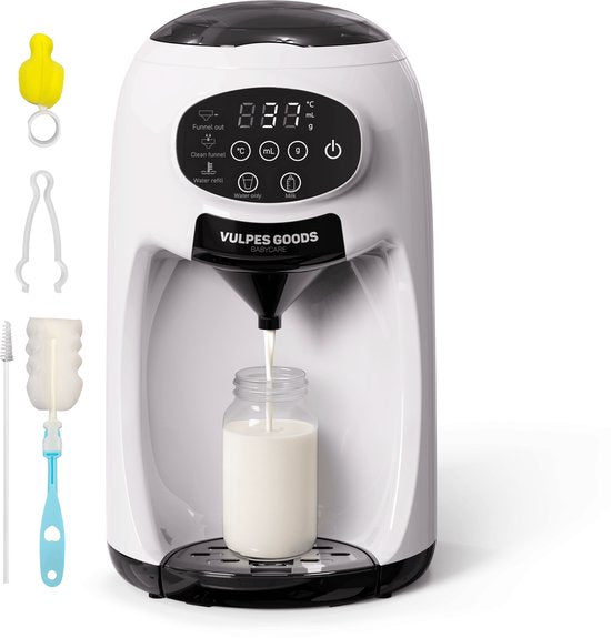 Vulpes Goods® BabyCare - Baby Fles Maker Automatisch - Baby Formula Maker PRO - Flesvoeding Apparaat - Automatische Flessenbereider - Baby Melkmachine - Incl. Schoonmaakset