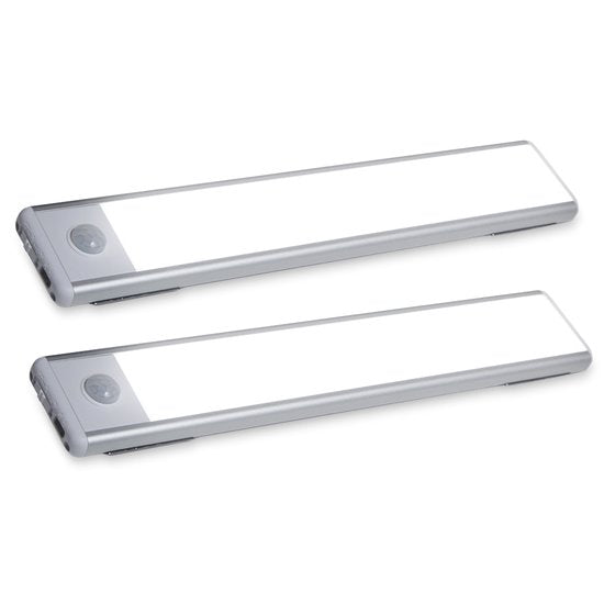 HandyLUX Slim Bright Power LED 2 stuks - Magnetische power LED-balk met bewegingssensor - Draadloos, lichtgewicht en overal te gebruiken