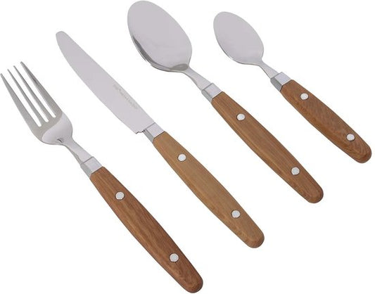 Gimex Nature Line Bestek - Hout - 16-Delig