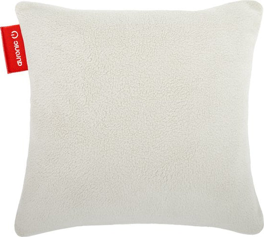 Auronic Warmtekussen - Sherpa Fleece - 45x45 - Draadloos - Oplaadbaar - Elektrisch kussen - Infrarood - Wit