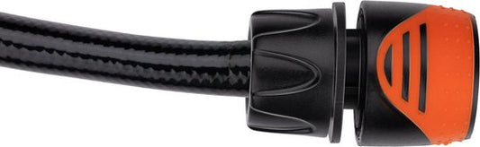 BLACK+DECKER Tuinslang Koppeling 1/2'' - Tuinslangen ⌀13mm - Geïntegreerde Waterstop - Kunststof - Zwart/ Oranje