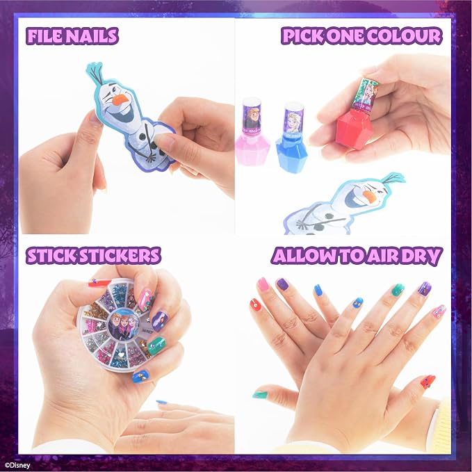 Townley Girl Disney Frozen Nagellakset voor Kinderen – 15 Kleuren – Peel-Off – Vanaf 3 Jaar