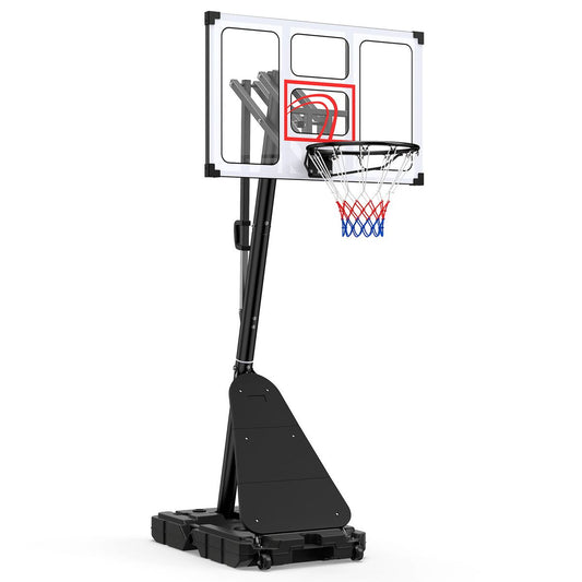 Coast Basketbalstandaard met wielen - verstelbaar in hoogte - geschikt voor kinderen en volwassenen - zwart