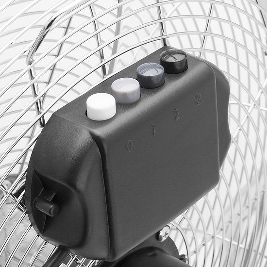Vloerventilator 40 cm – 3 Snelheden – Boxventilator – 130° Kantelbaar – Metaal – Tristar VE-5936