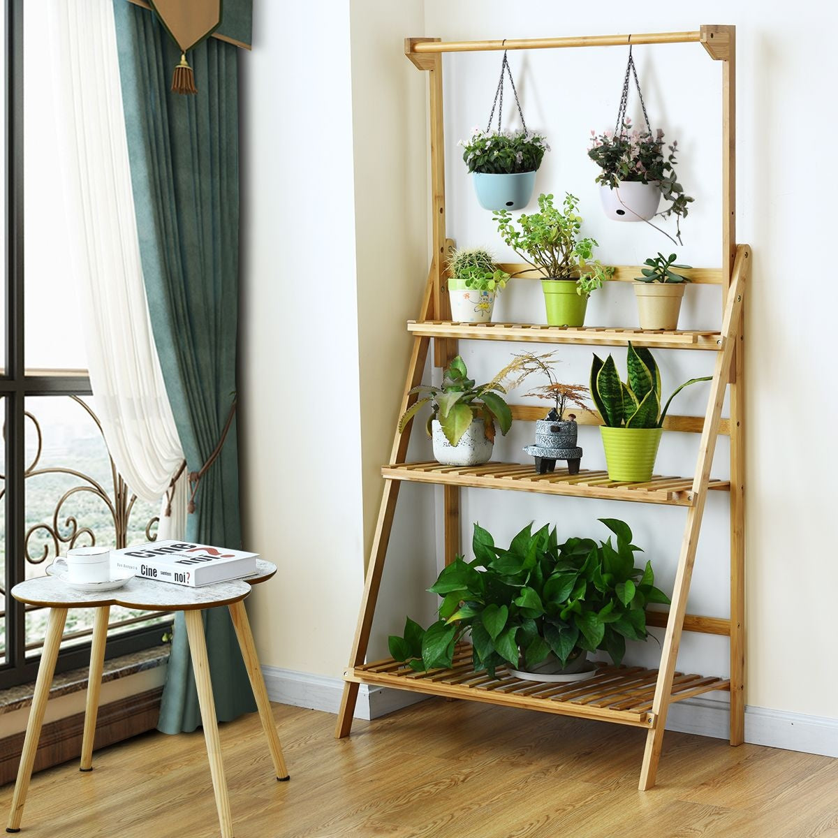 Coast Plantenkast - Plantenplank/Opberger - 70 x 40 x 120 cm - Bruin