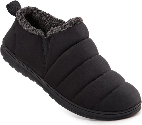 Pantoffels Heren - Sloffen - Zwart - Anti-slip - Maat 46/47 - Comfeet