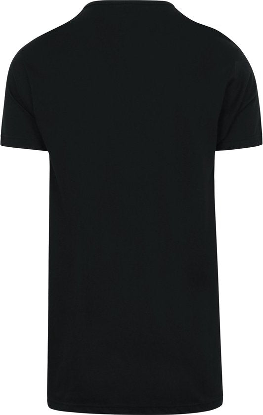 Alan Red T-shirt Vermont - extra lang - V-hals - zwart - maat S