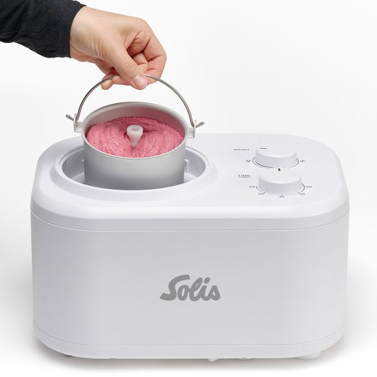 Solis Gelatissima Ijsmachine - Makkelijk in Gebruik - Koelfunctie - Met Verwijderbare Ijsemmer - Ijsmaker - Ice Cream Maker - 1 Liter