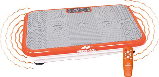 Vibro Shaper - trilplaat met oscillatietechnologie verstevigt het lichaam - powerplate belast alle spiergroepen - inclusief power stretchbandjes
