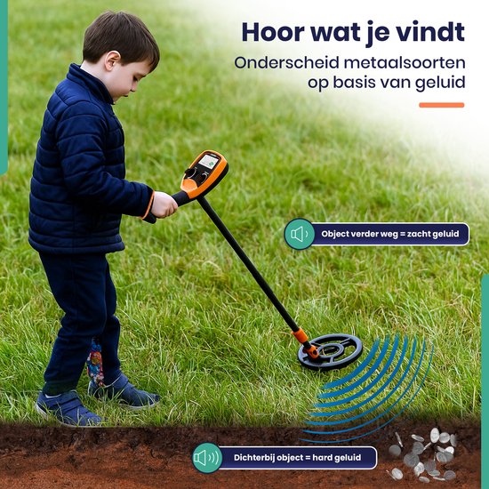 ODESSEY Metaaldetector voor Kinderen - Starterset - Draadloos - Kind - Kinderen - Junior Huntsman