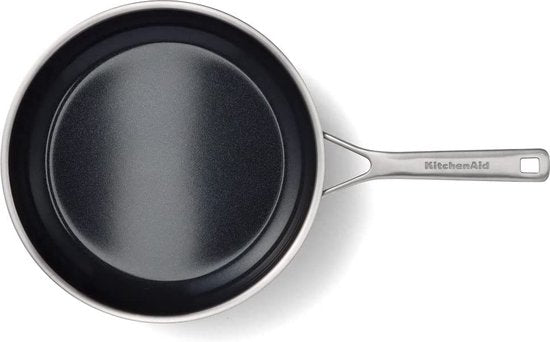 KitchenAid Multi-Ply koekenpan ø24cm - RVS - inductie - anti-aanbak - PFAS-vrij