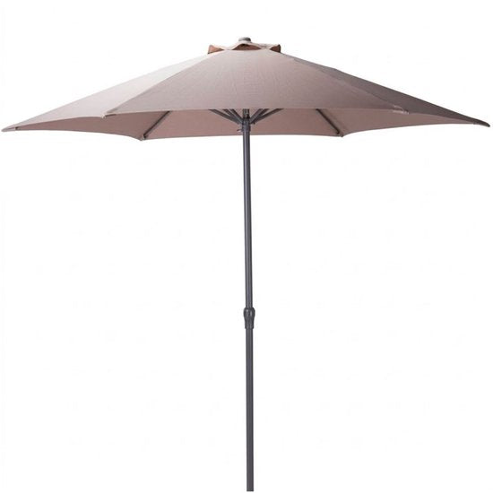 Koopman Parasol - Tuinparasol - Taupe - Aluminium - 230x225 cm